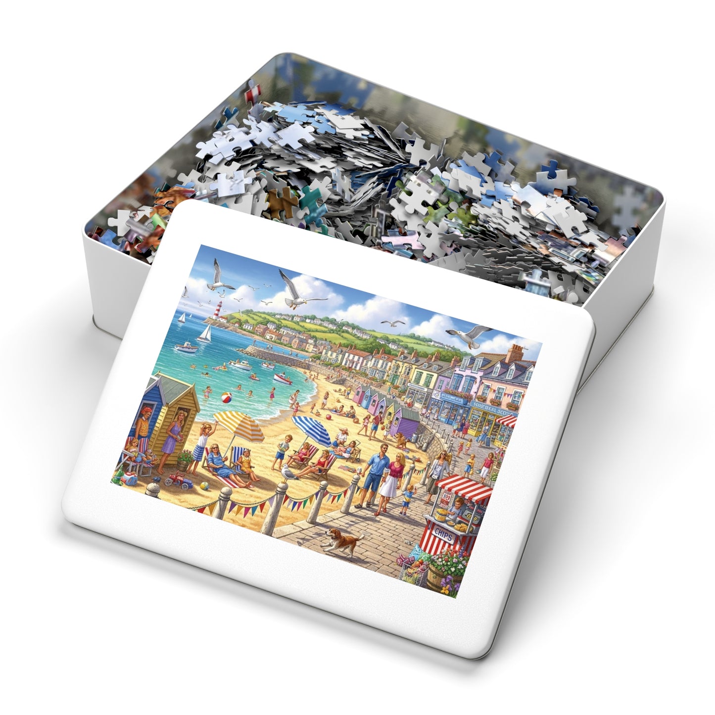 Coastal Seaside Beach Jigsaw Puzzle