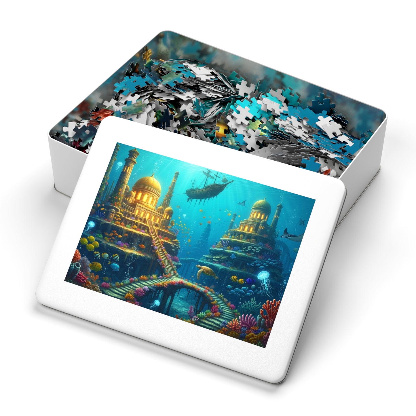 Underwater Golden City Fantasy Jigsaw Puzzle