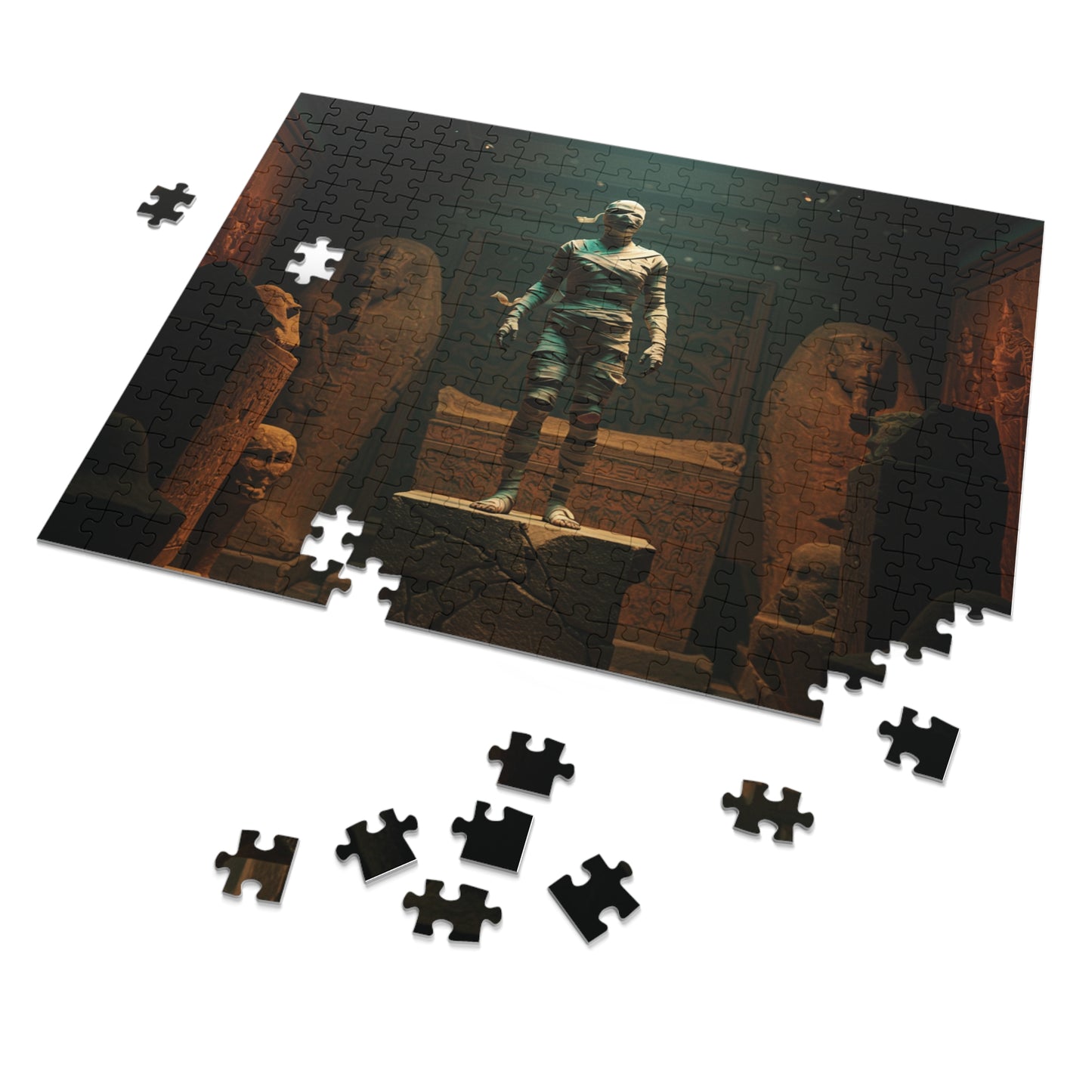 Ancient Egypt Jigsaw Puzzle with Tin - 500 Piece Puzzle, Educational Gift, Home Decor, Family Fun, Perfect for History Lovers