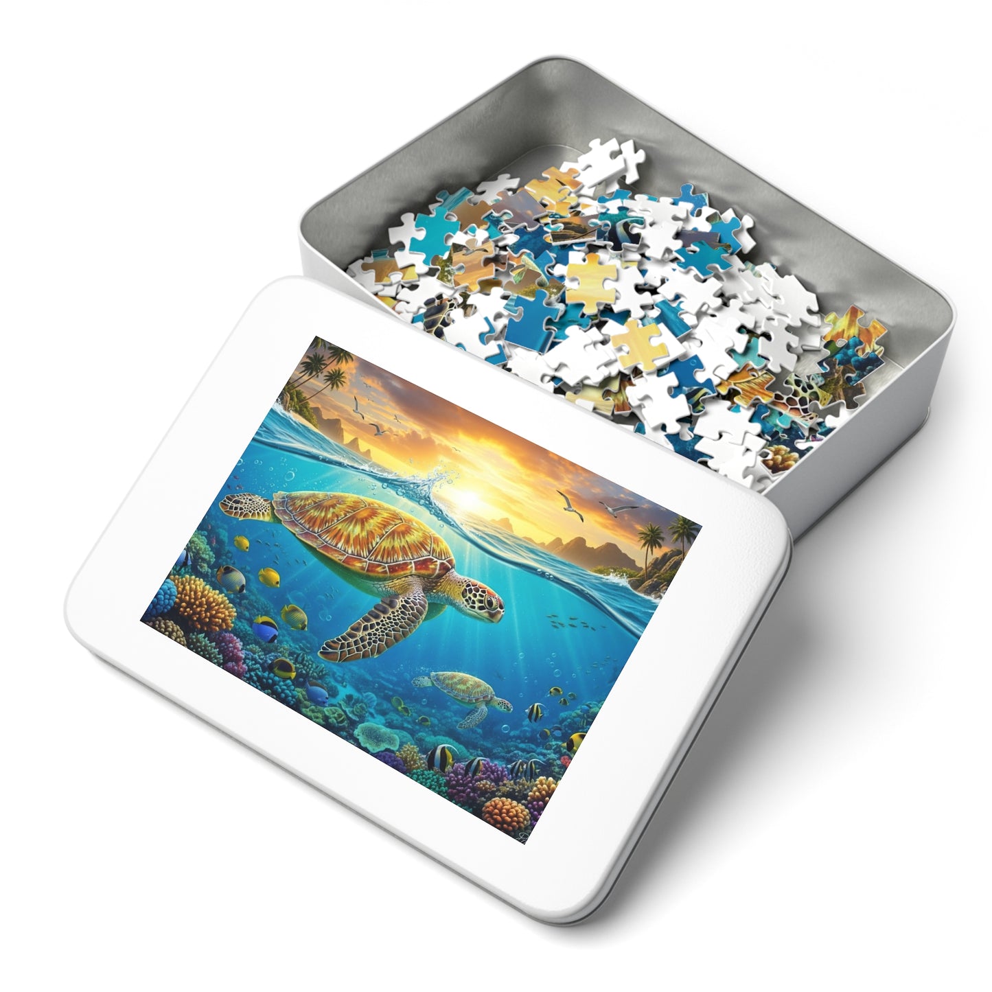 Tropical Sea Turtle Reef Puzzle