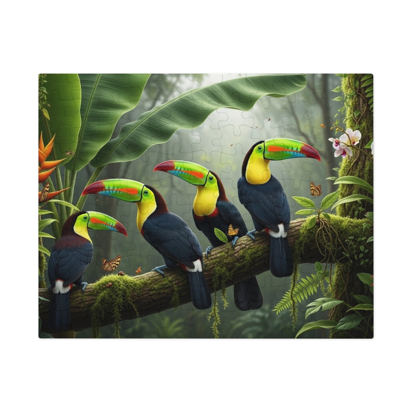 Tropical Toucan Rainforest Jigsaw Puzzle 🌿🦜 Vibrant Wildlife Nature Scene