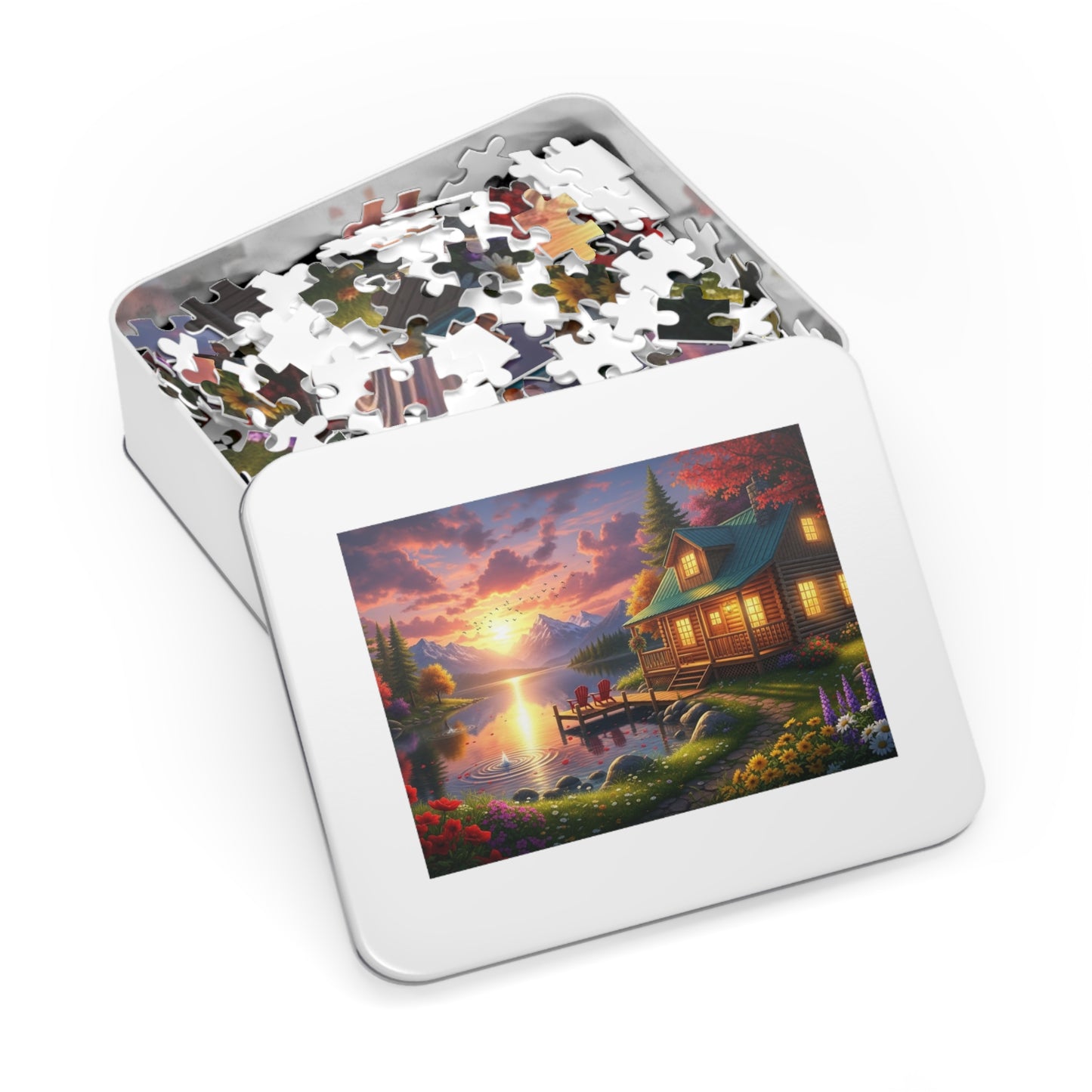 Sunset Lakeside Jigsaw Puzzle