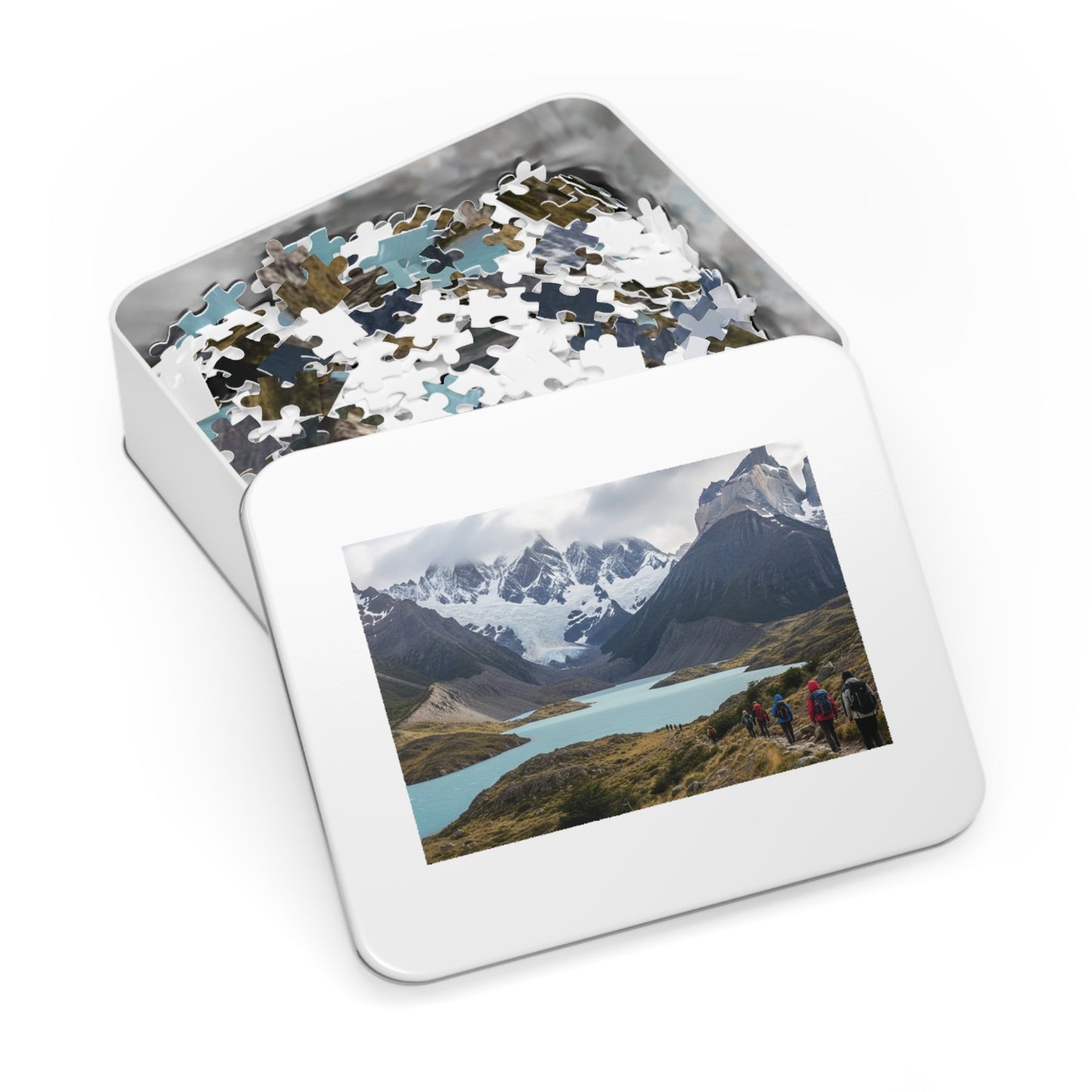 Patagonia Jigsaw Puzzle 🏔️ Turquoise Glacial Lake, Cuernos Peaks & Epic Hiking Landscape