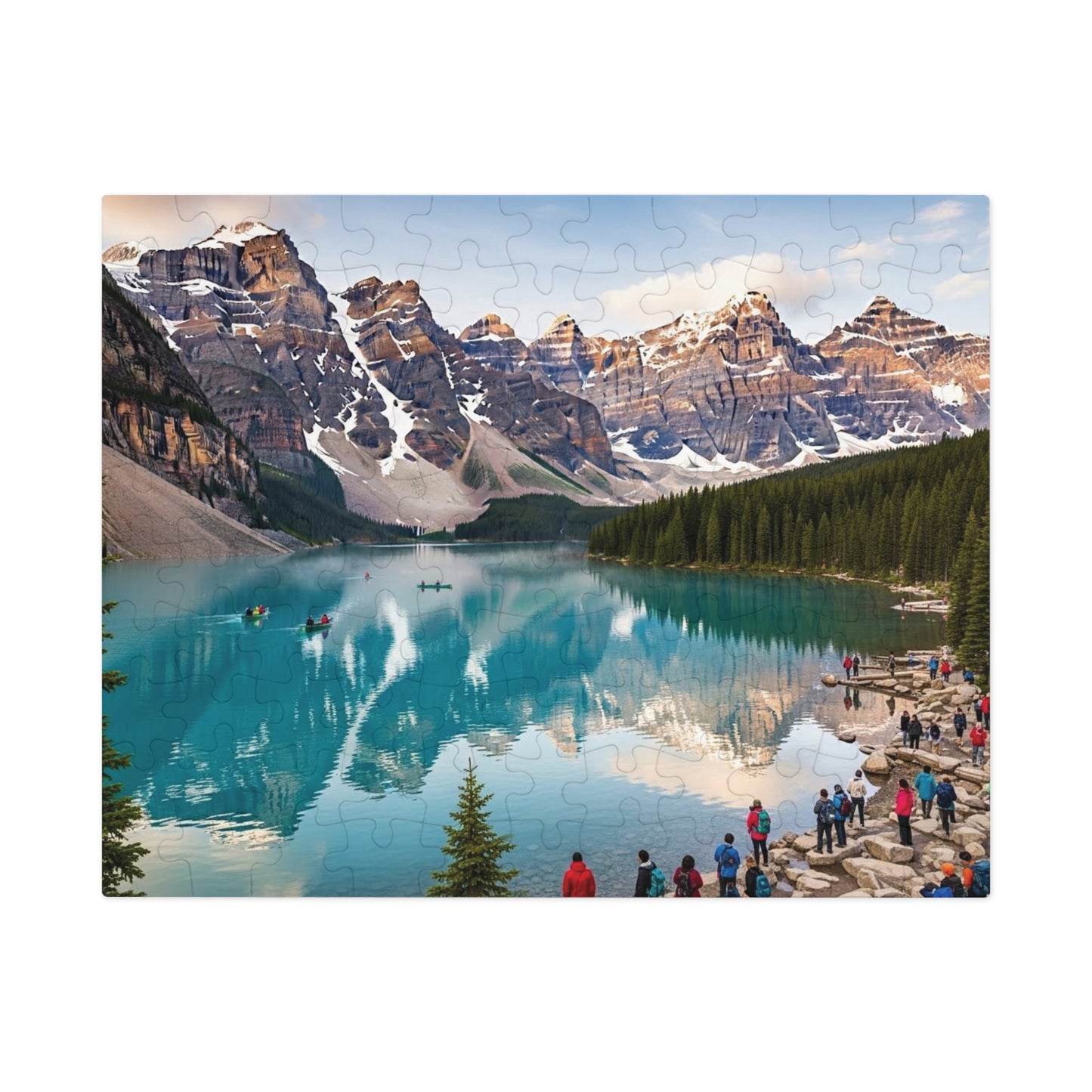 Moraine Lake Alpine Reflections Jigsaw Puzzle 🏔️ Turquoise Waters & Canadian Rockies Scenic Escape