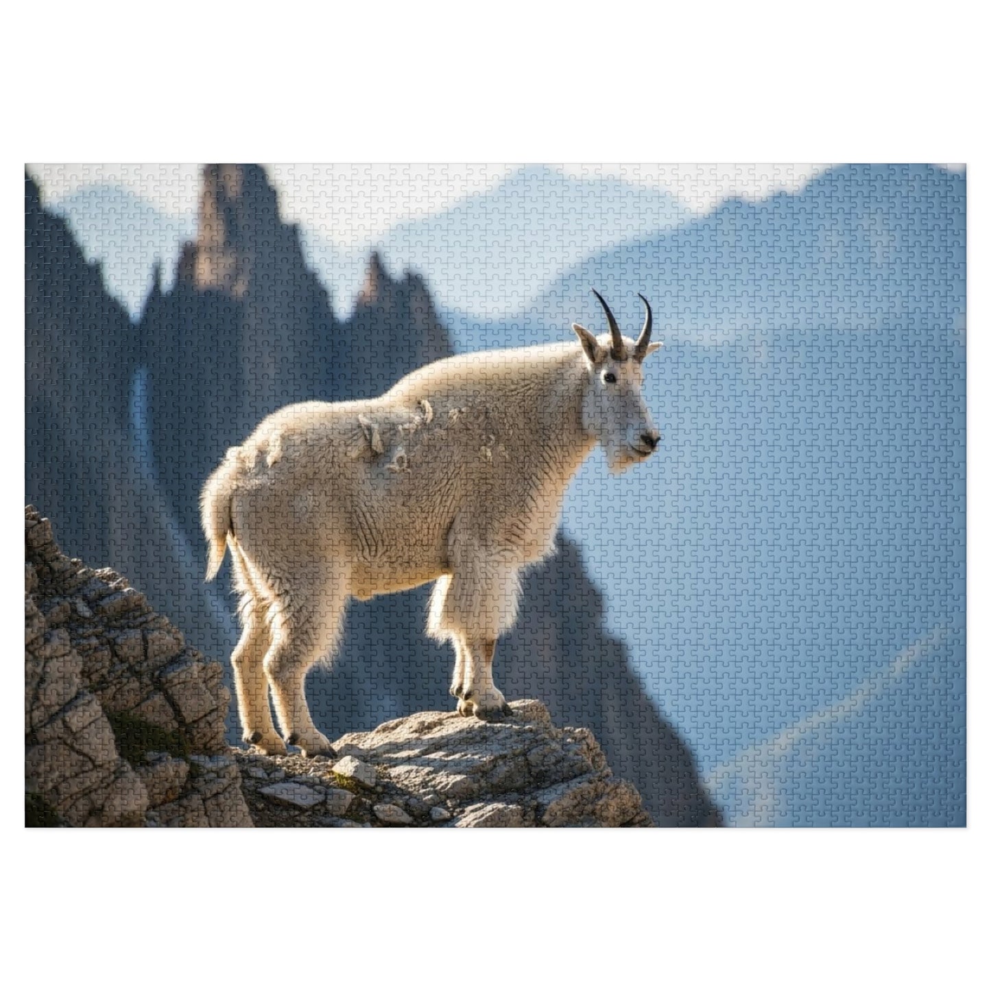 Mountain Goat on Alpine CliffJigsaw Puzzle
