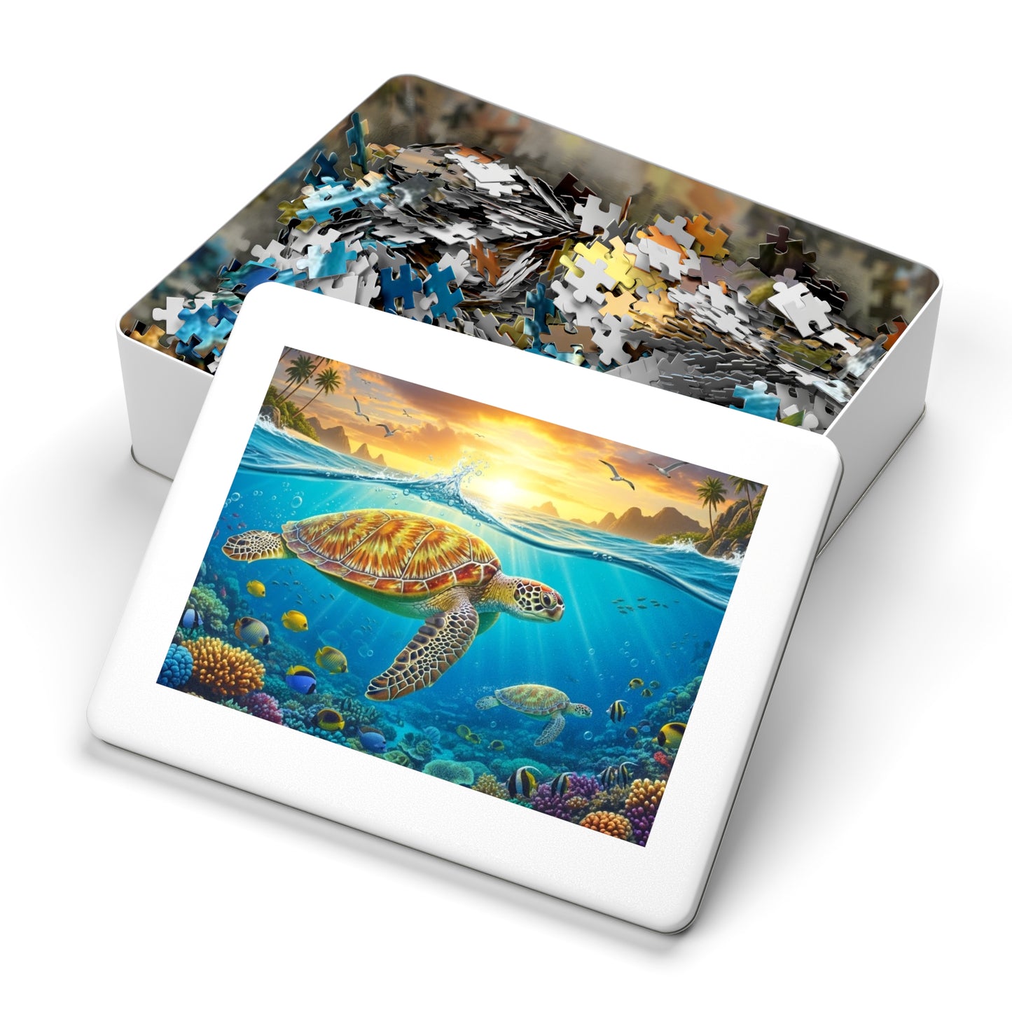 Tropical Sea Turtle Reef Puzzle