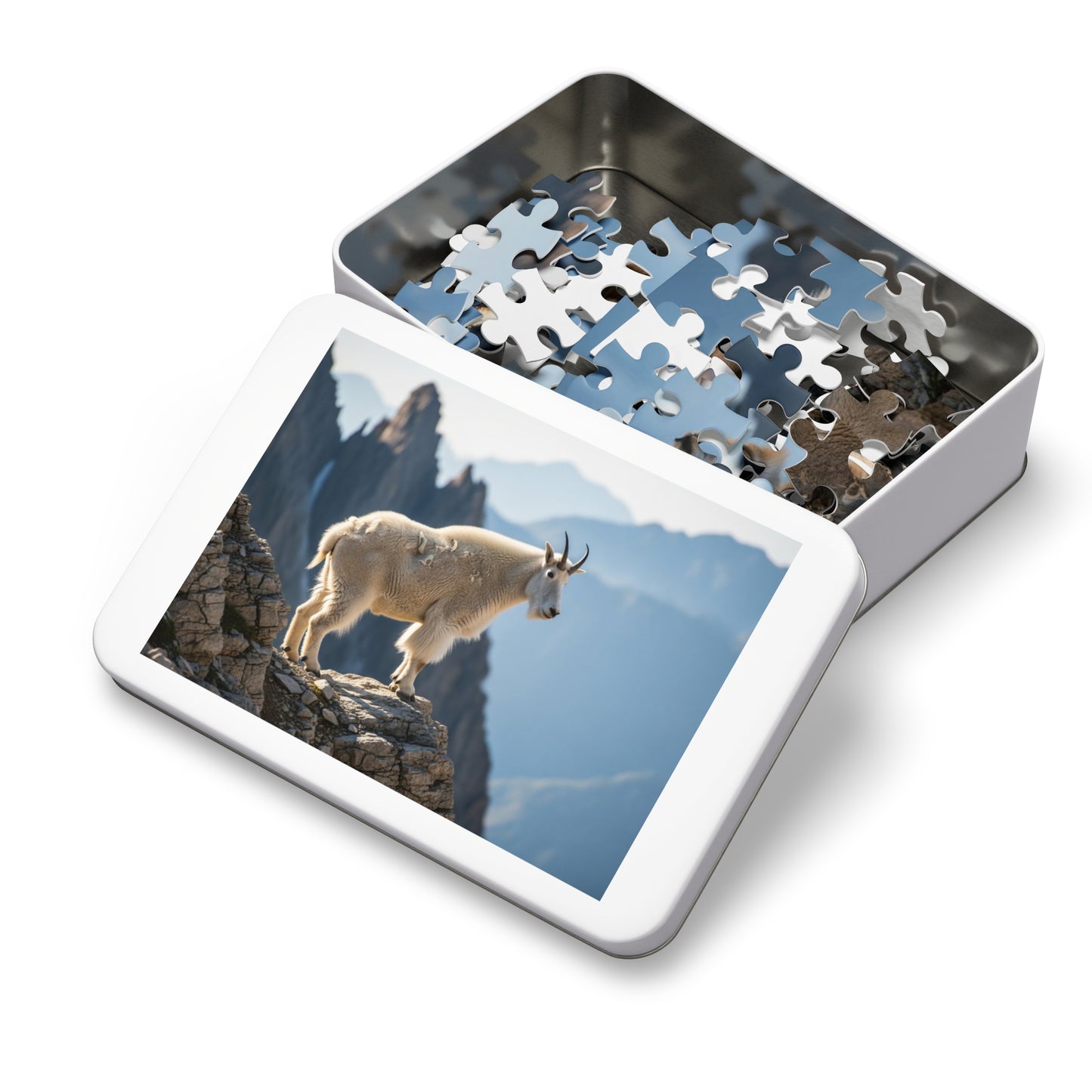 Mountain Goat on Alpine CliffJigsaw Puzzle