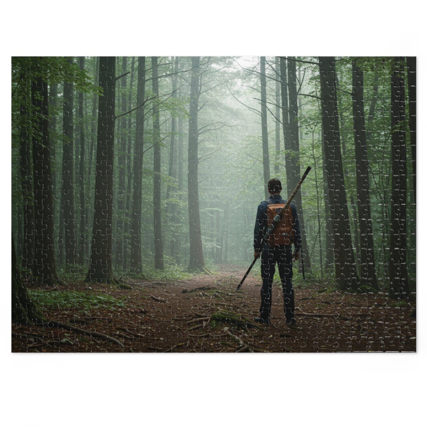 110, 252, 500, 1000, 2000 Forest Adventure Jigsaw Puzzle with Tin, Deep Forest Hike Puzzle – Explorer, Foggy Forest Trail Puzzle, Into the Forest, Explorer’s Path, Forest Silence
