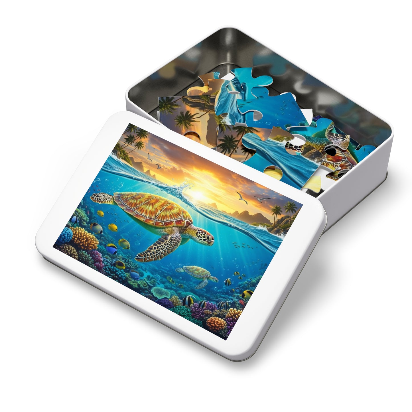 Tropical Sea Turtle Reef Puzzle