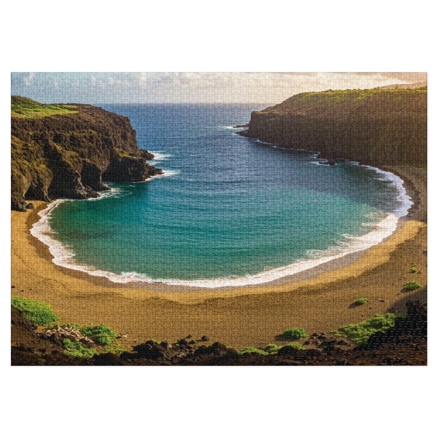110, 252, 500, 1000, 2000 Oceanfront Escape Puzzle, Scenic Beach Jigsaw Puzzle, Golden Cove Sunset Puzzle, Tropical Beach Panorama Puzzle, Sun-Kissed Shores Puzzle