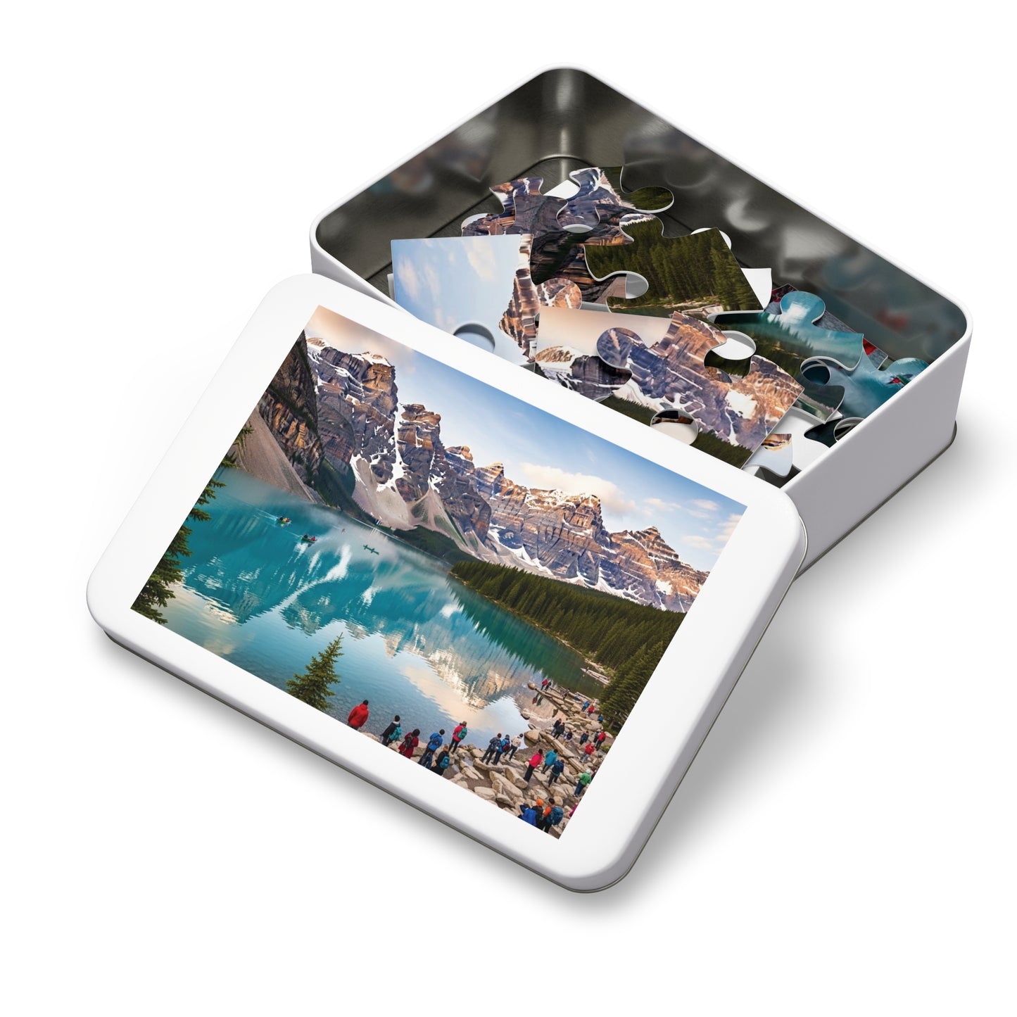 Moraine Lake Alpine Reflections Jigsaw Puzzle 🏔️ Turquoise Waters & Canadian Rockies Scenic Escape