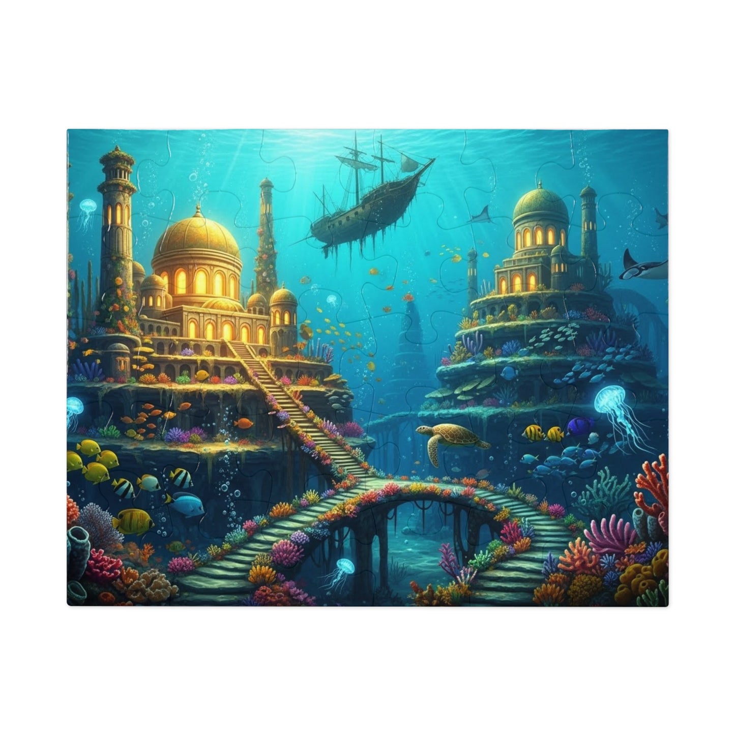 Underwater Golden City Fantasy Jigsaw Puzzle