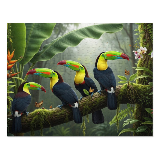 Tropical Toucan Rainforest Jigsaw Puzzle 🌿🦜 Vibrant Wildlife Nature Scene