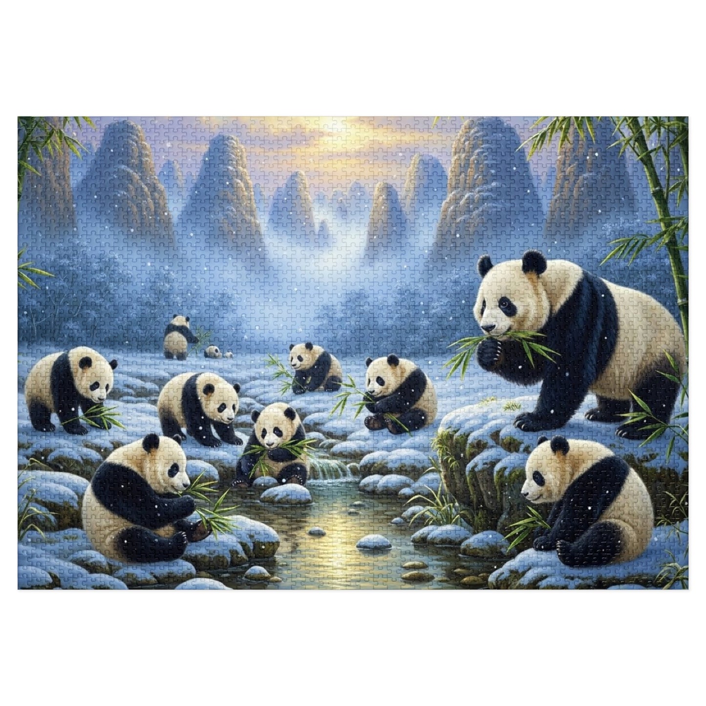 Panda Family Jigsaw Puzzle