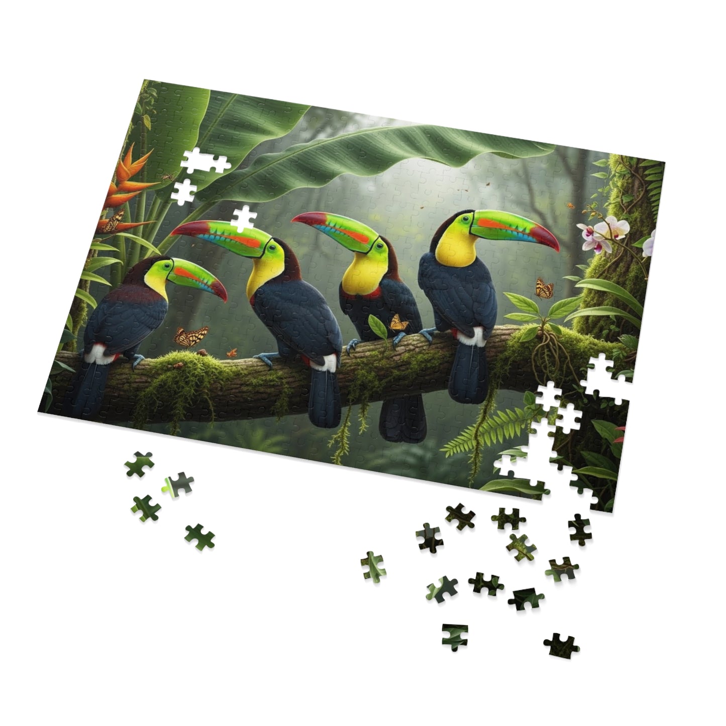 Tropical Toucan Rainforest Jigsaw Puzzle 🌿🦜 Vibrant Wildlife Nature Scene