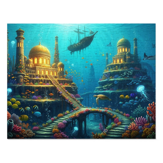 Underwater Golden City Fantasy Jigsaw Puzzle