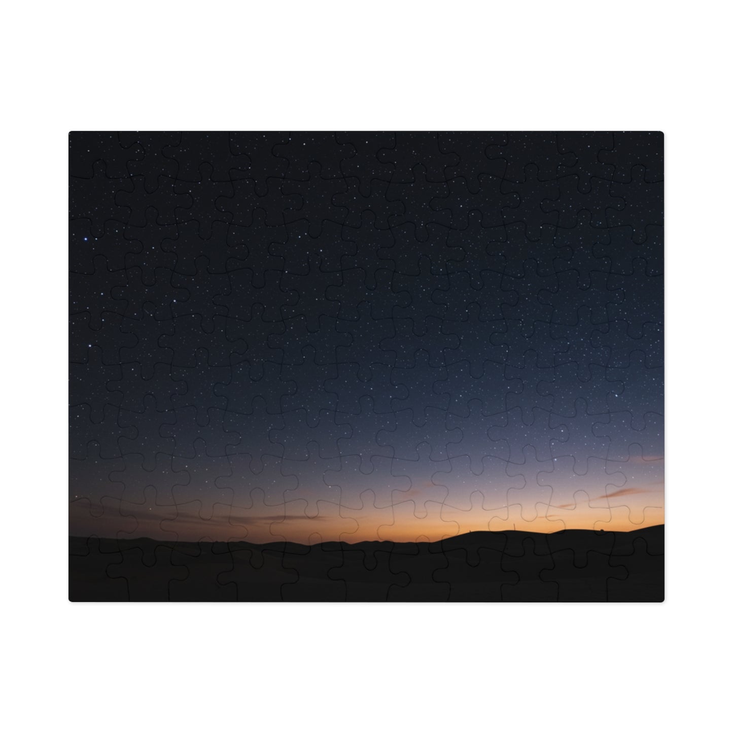 110, 252, 500, 1000, 2000 Starry Night Jigsaw Puzzle with Metal Tin, Desert Night Sky Puzzle, Stargazing Puzzle, Peaceful Landscape Puzzle