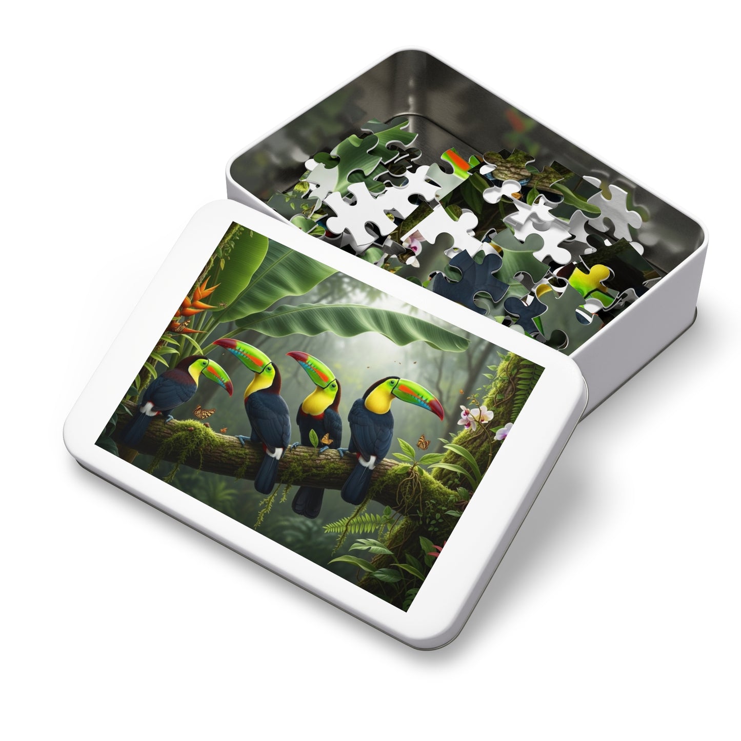 Tropical Toucan Rainforest Jigsaw Puzzle 🌿🦜 Vibrant Wildlife Nature Scene