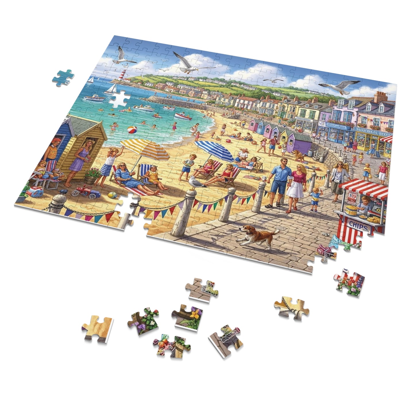 Coastal Seaside Beach Jigsaw Puzzle
