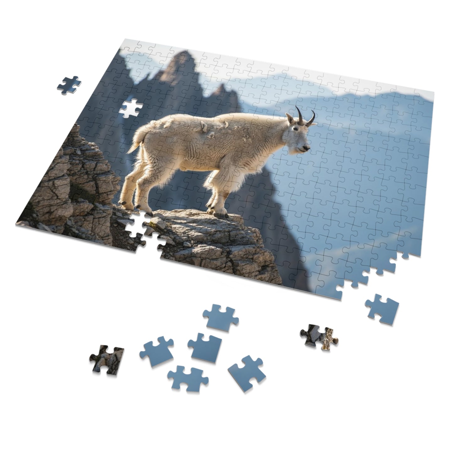 Mountain Goat on Alpine CliffJigsaw Puzzle