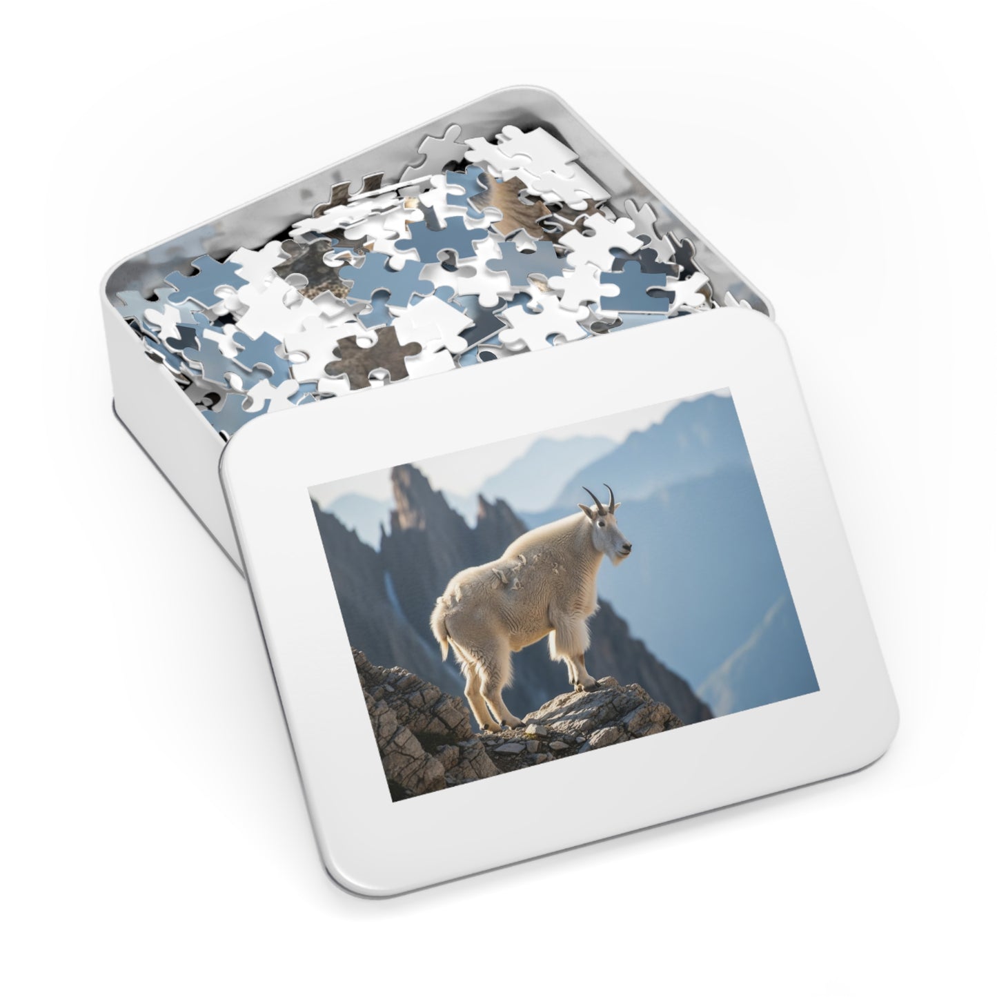 Mountain Goat on Alpine CliffJigsaw Puzzle