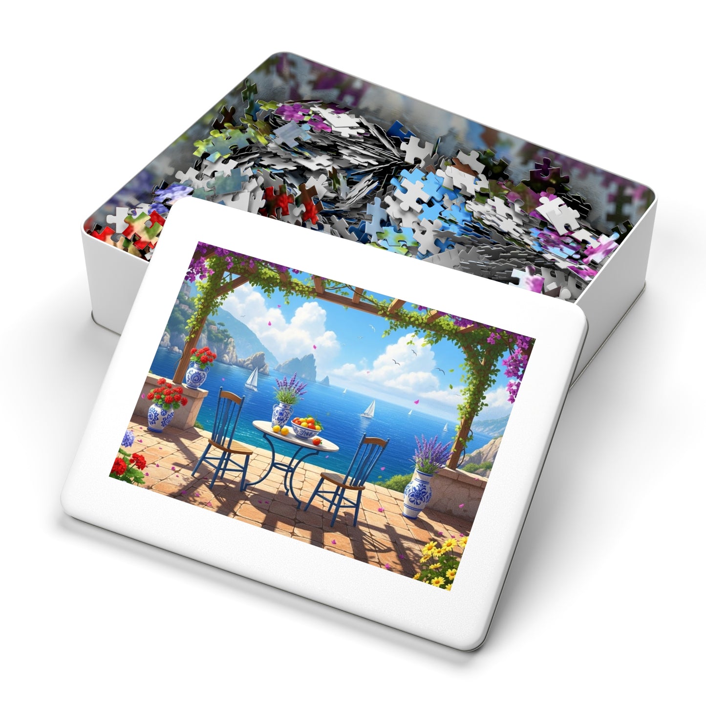 Mediterranean Balcony View Jigsaw Puzzle
