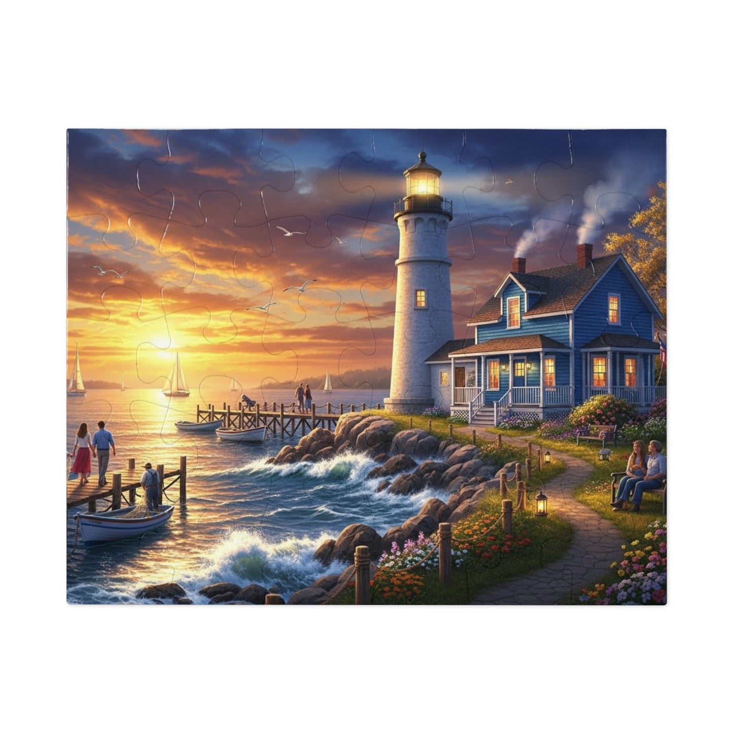 Coastal Lighthouse Jigsaw Puzzle