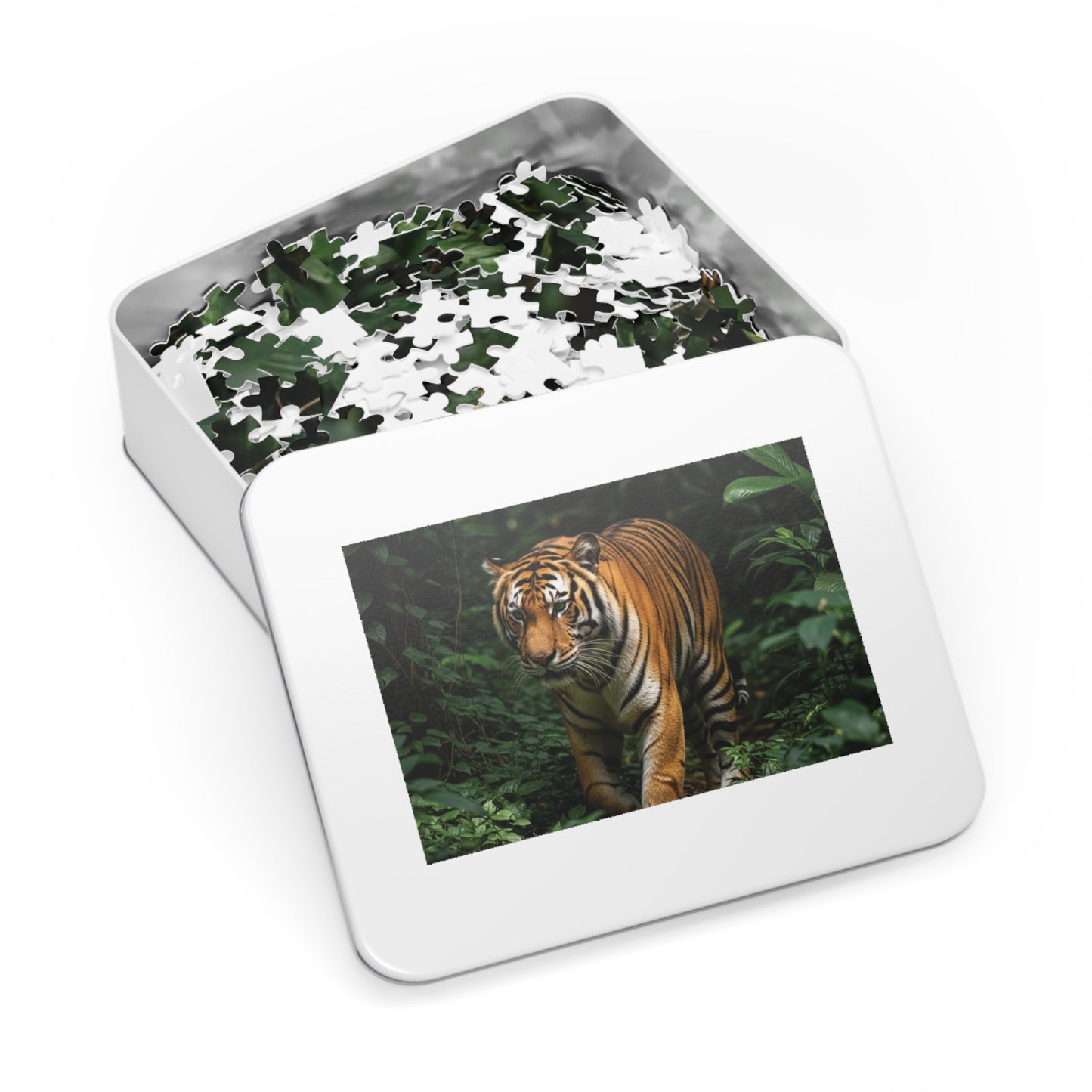 Bengal Tiger in Lush Jungle Jigsaw Puzzle