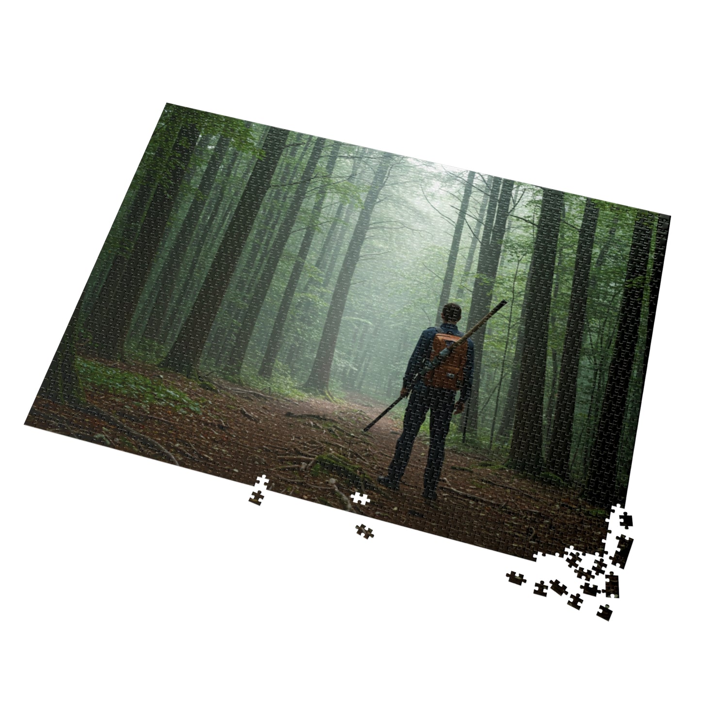 110, 252, 500, 1000, 2000 Forest Adventure Jigsaw Puzzle with Tin, Deep Forest Hike Puzzle – Explorer, Foggy Forest Trail Puzzle, Into the Forest, Explorer’s Path, Forest Silence