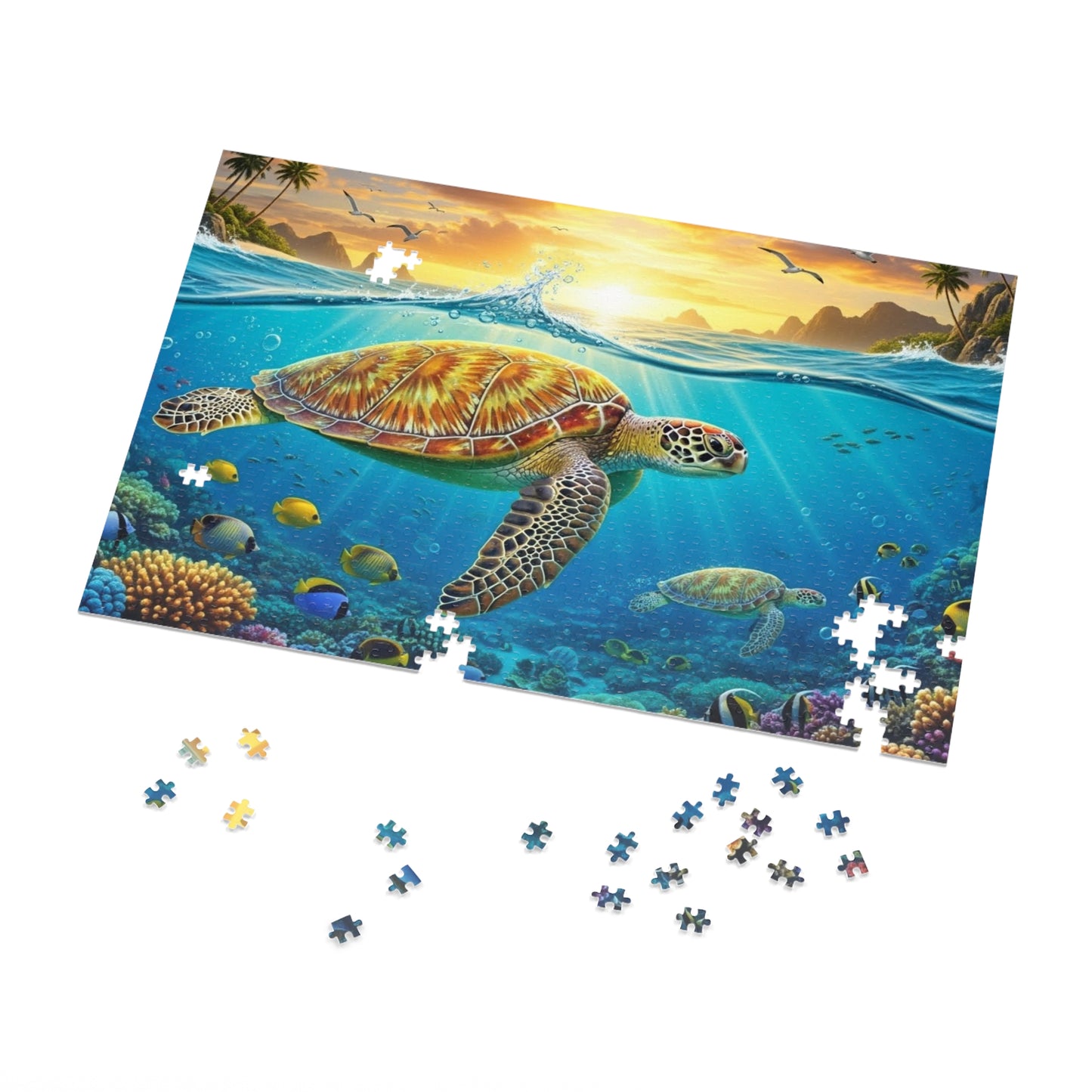 Tropical Sea Turtle Reef Puzzle
