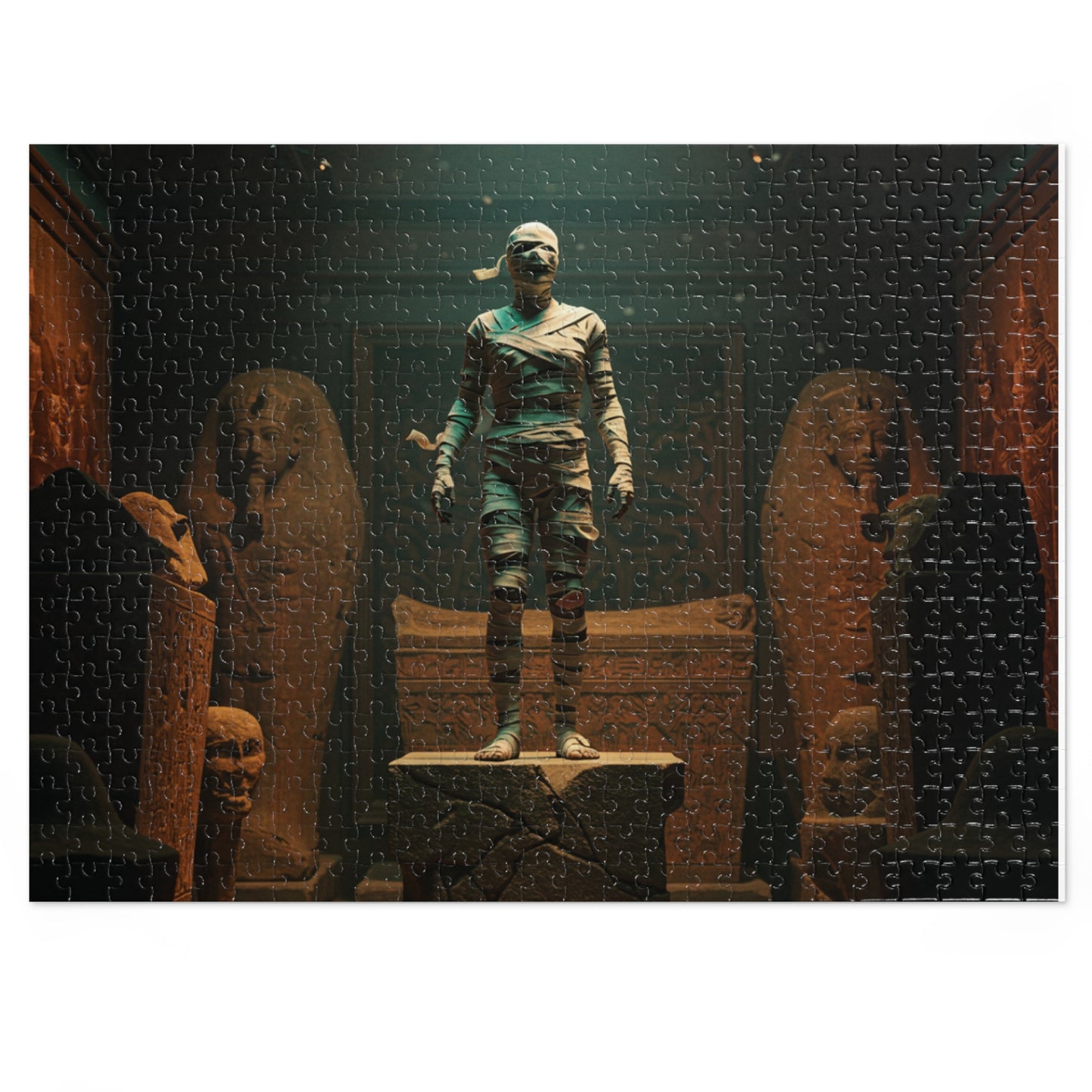 Ancient Egypt Jigsaw Puzzle with Tin - 500 Piece Puzzle, Educational Gift, Home Decor, Family Fun, Perfect for History Lovers