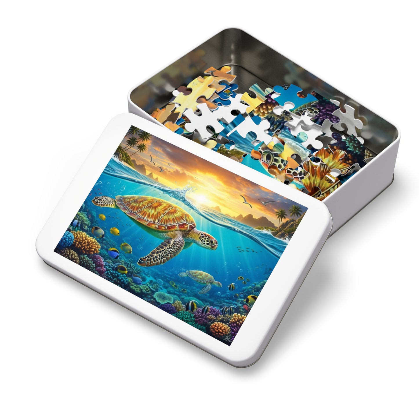 Tropical Sea Turtle Reef Puzzle