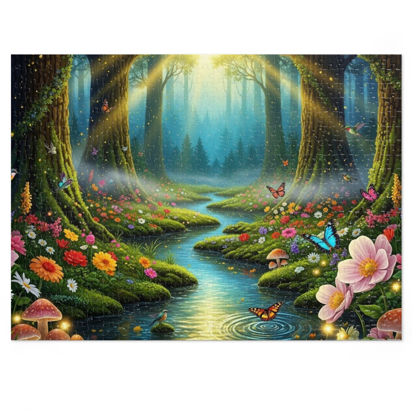 Enchanted Forest Stream Jigsaw Puzzle