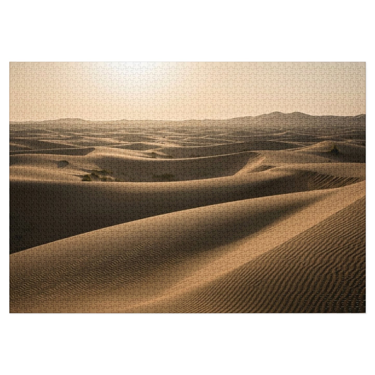 Desert Dunes Jigsaw Puzzle ☀️ Endless Sand Waves, Sunlit Horizons & Serene Minimal Landscape