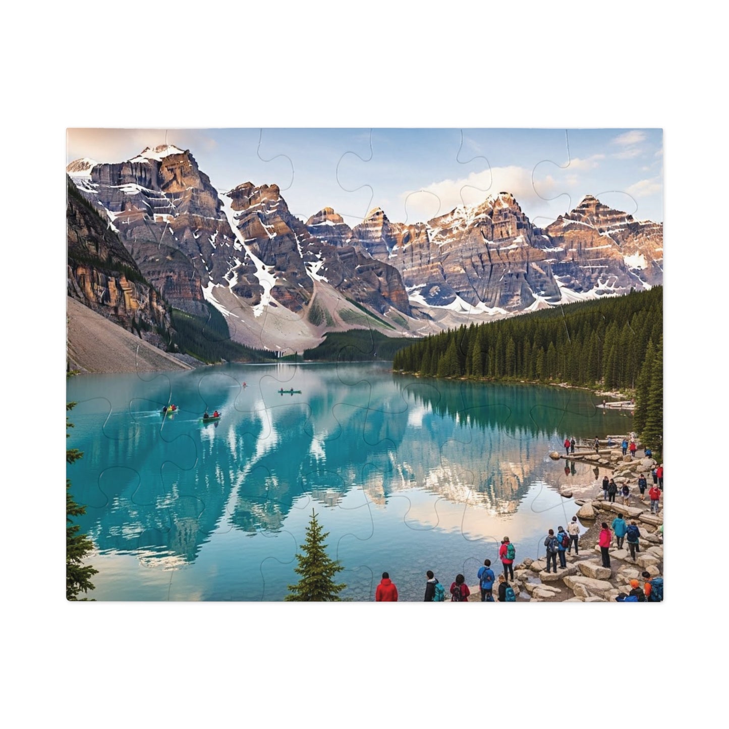 Moraine Lake Alpine Reflections Jigsaw Puzzle 🏔️ Turquoise Waters & Canadian Rockies Scenic Escape