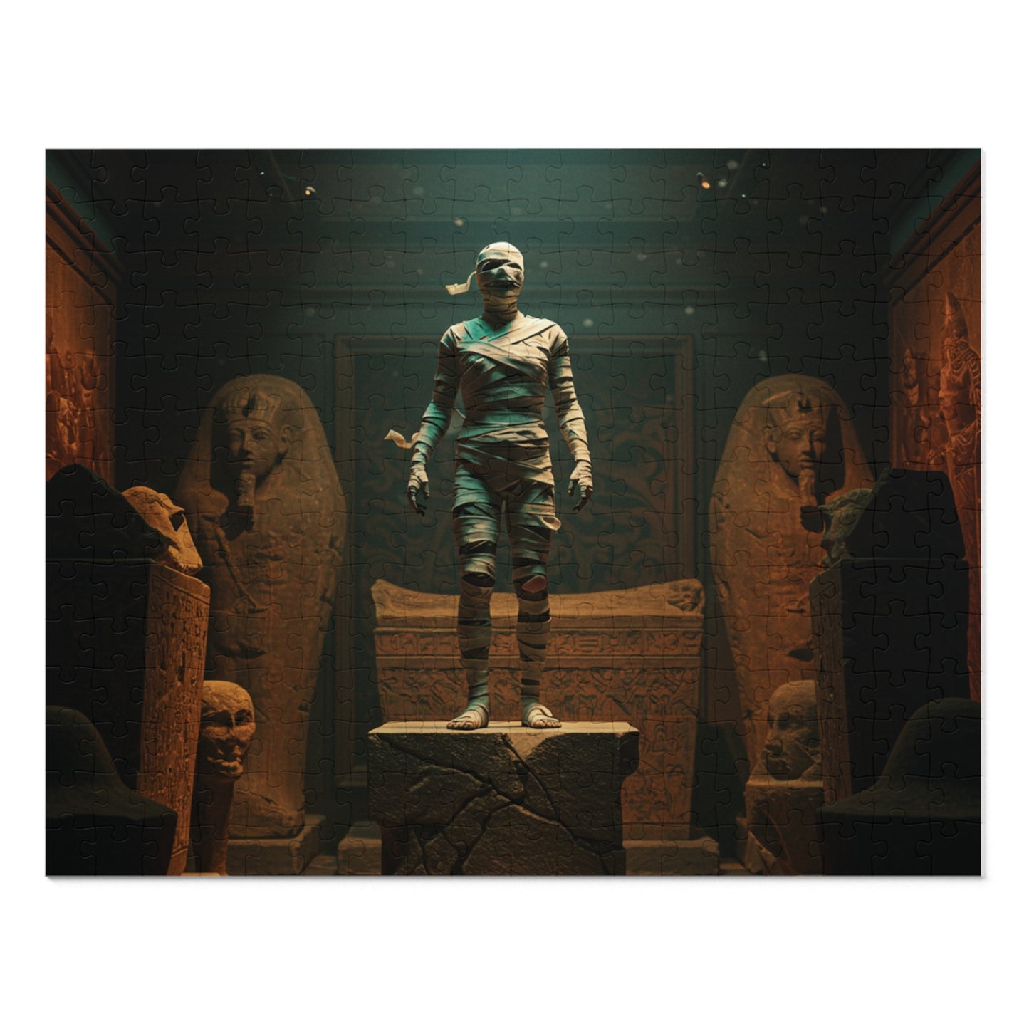 Ancient Egypt Jigsaw Puzzle with Tin - 500 Piece Puzzle, Educational Gift, Home Decor, Family Fun, Perfect for History Lovers