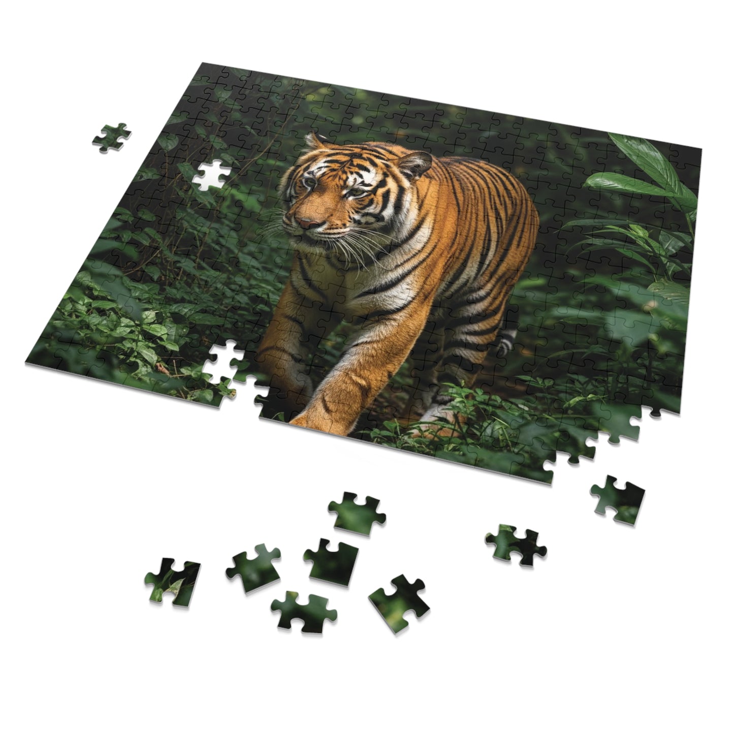 Bengal Tiger in Lush Jungle Jigsaw Puzzle