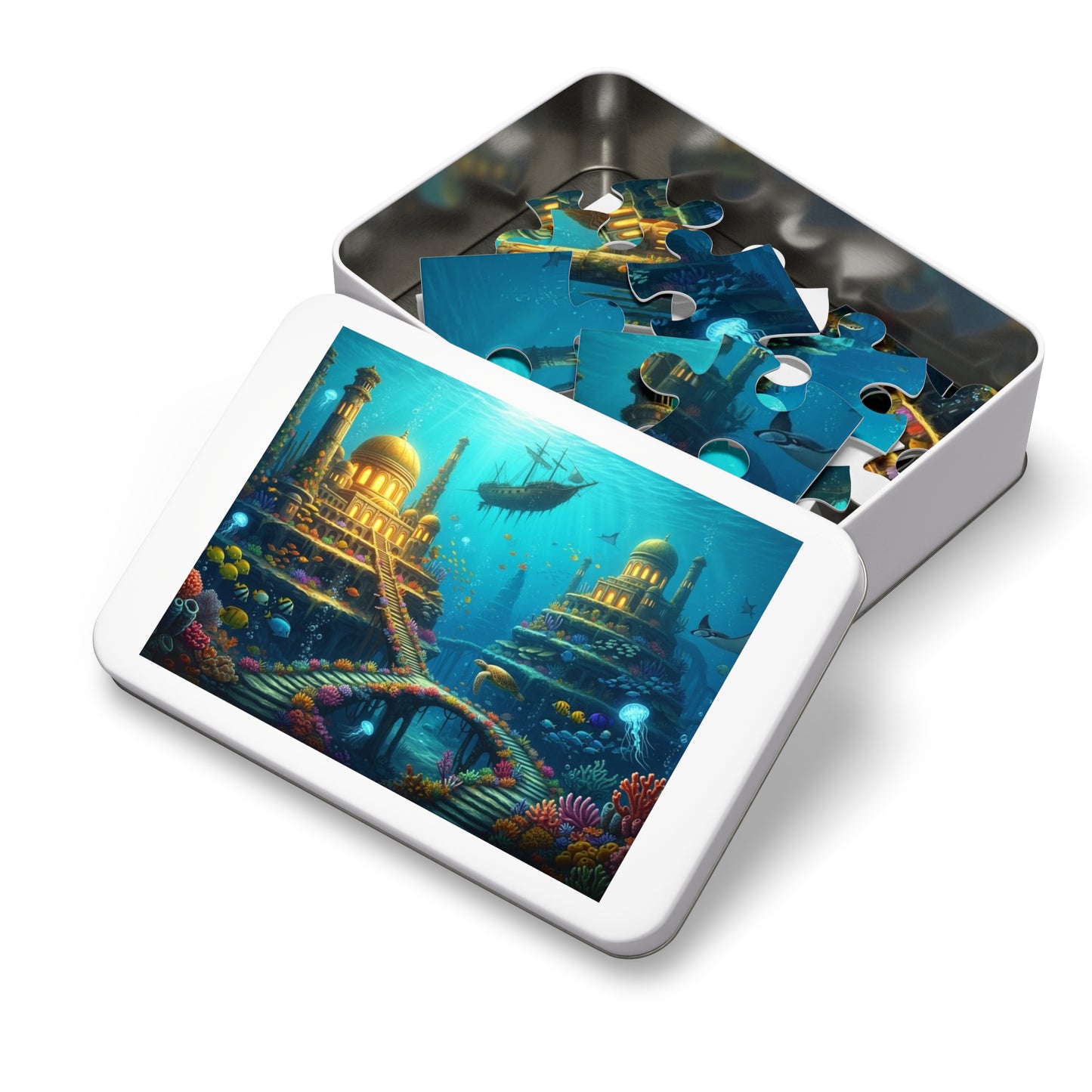 Underwater Golden City Fantasy Jigsaw Puzzle