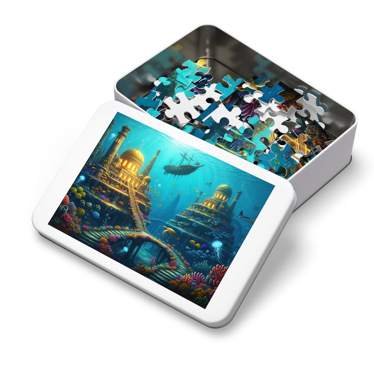 Underwater Golden City Fantasy Jigsaw Puzzle