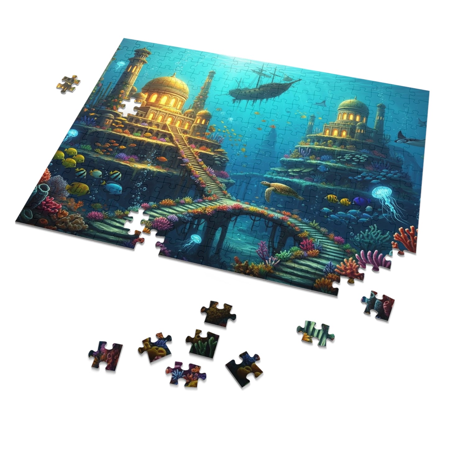 Underwater Golden City Fantasy Jigsaw Puzzle