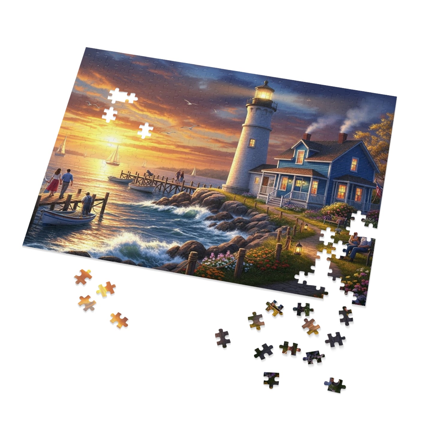 Coastal Lighthouse Jigsaw Puzzle