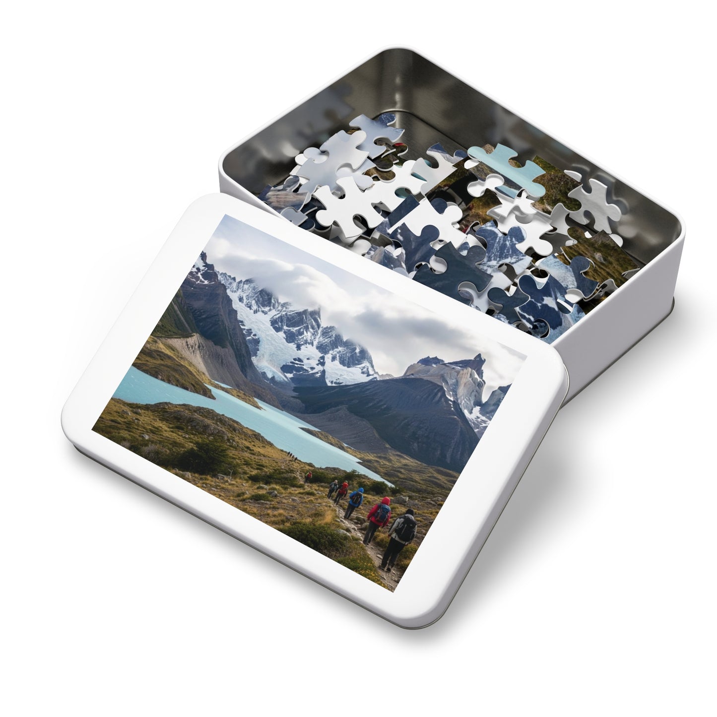 Patagonia Jigsaw Puzzle 🏔️ Turquoise Glacial Lake, Cuernos Peaks & Epic Hiking Landscape
