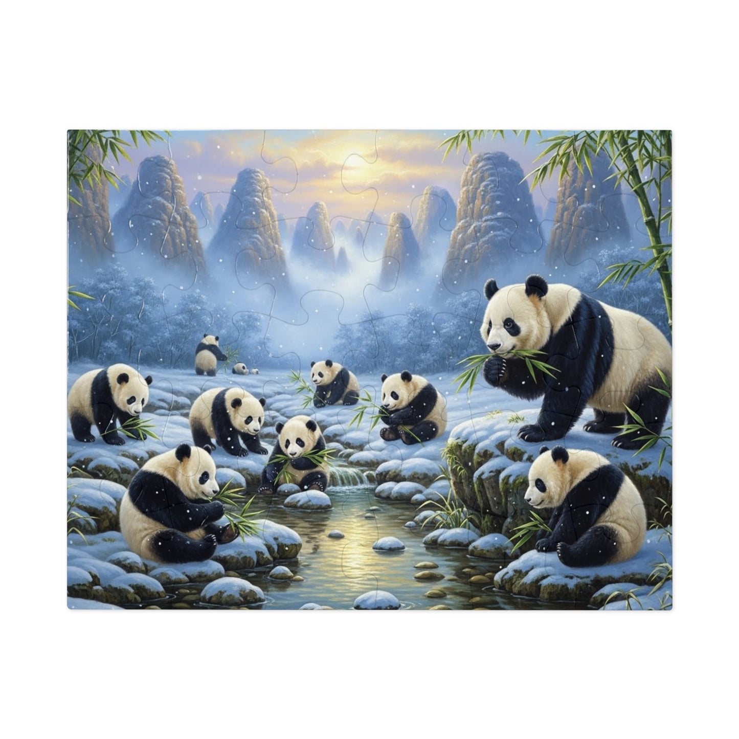 Panda Family Jigsaw Puzzle