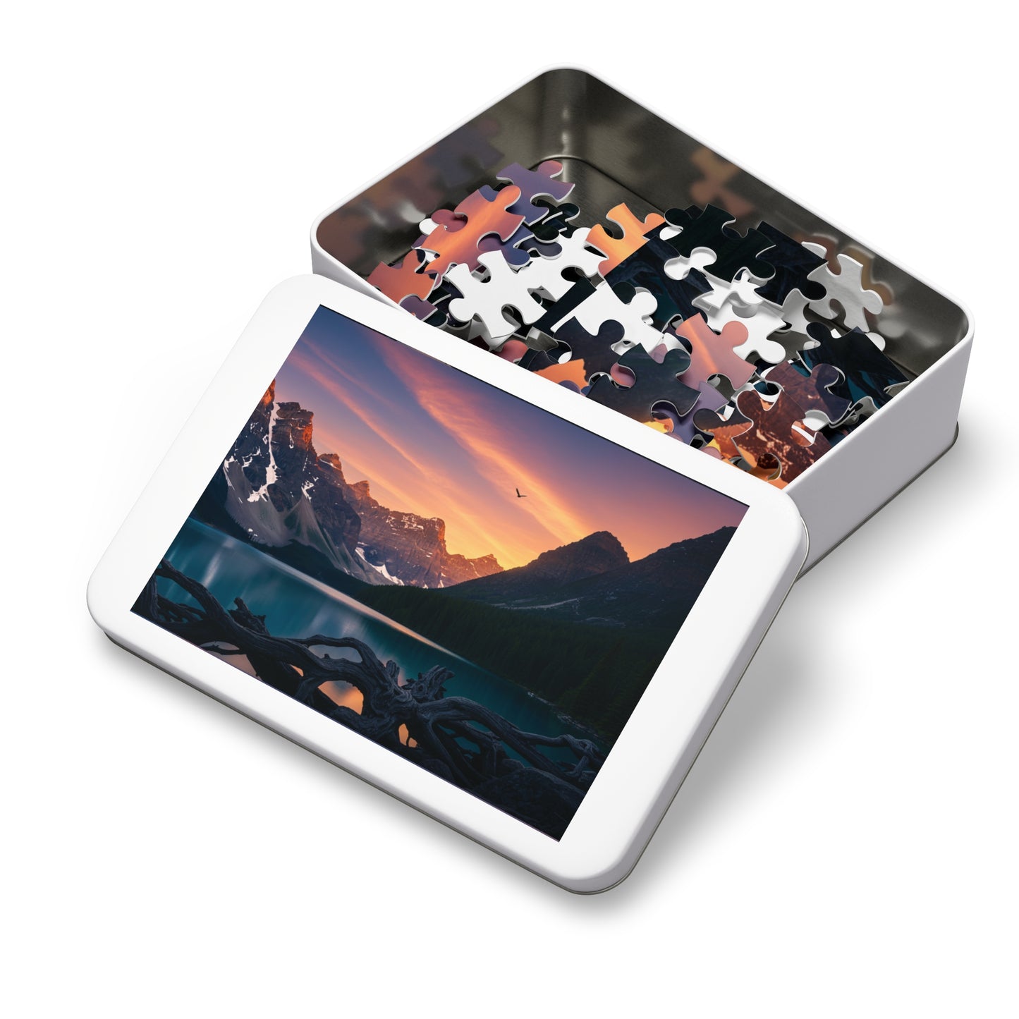 110, 252, 500, 1000, 2000 Scenic Jigsaw Puzzle with Tin, Nature Puzzle, Gift for Puzzle Lovers, Home Decor, Family Activity, Relaxation Gift