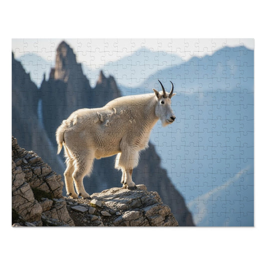 Mountain Goat on Alpine CliffJigsaw Puzzle