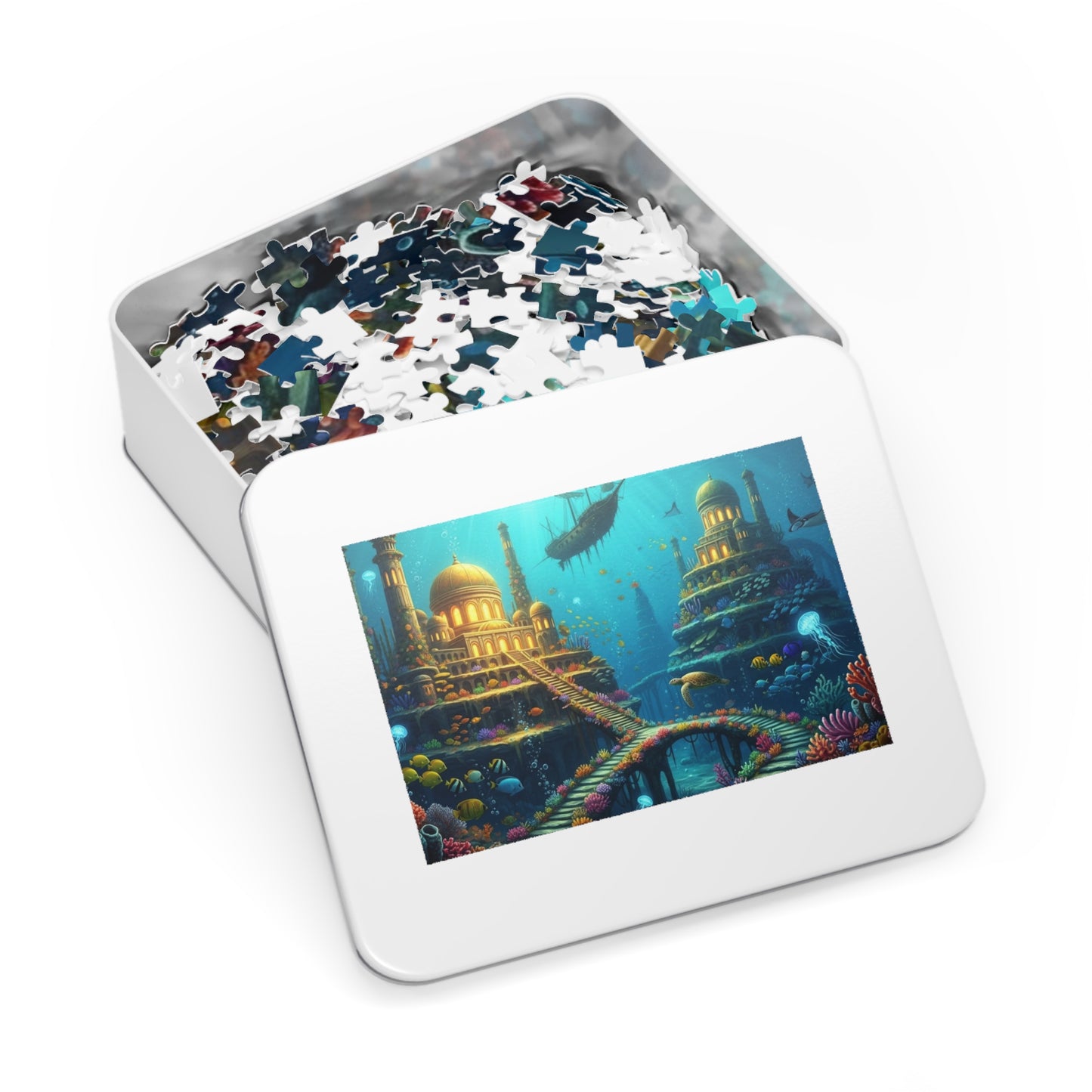 Underwater Golden City Fantasy Jigsaw Puzzle