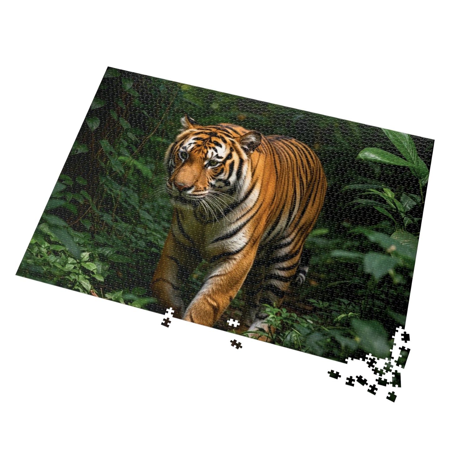 Bengal Tiger in Lush Jungle Jigsaw Puzzle
