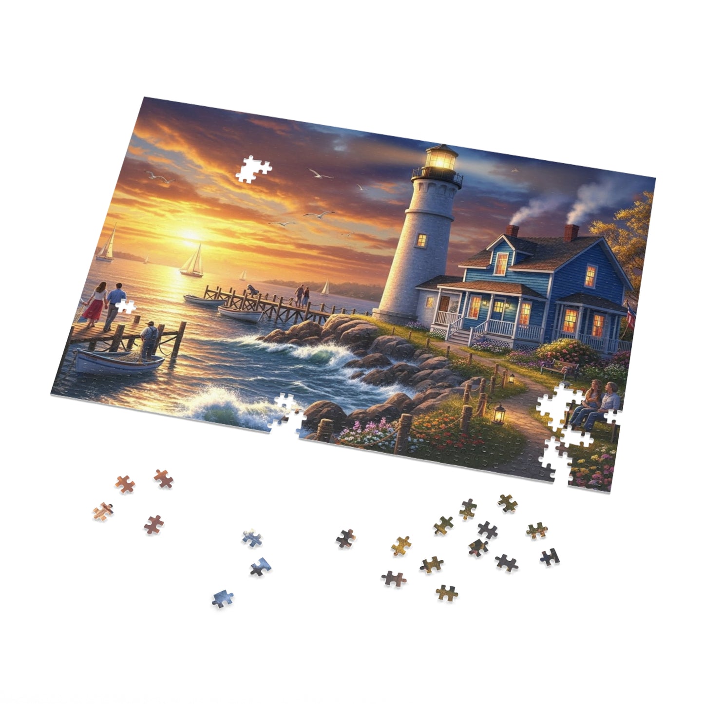 Coastal Lighthouse Jigsaw Puzzle