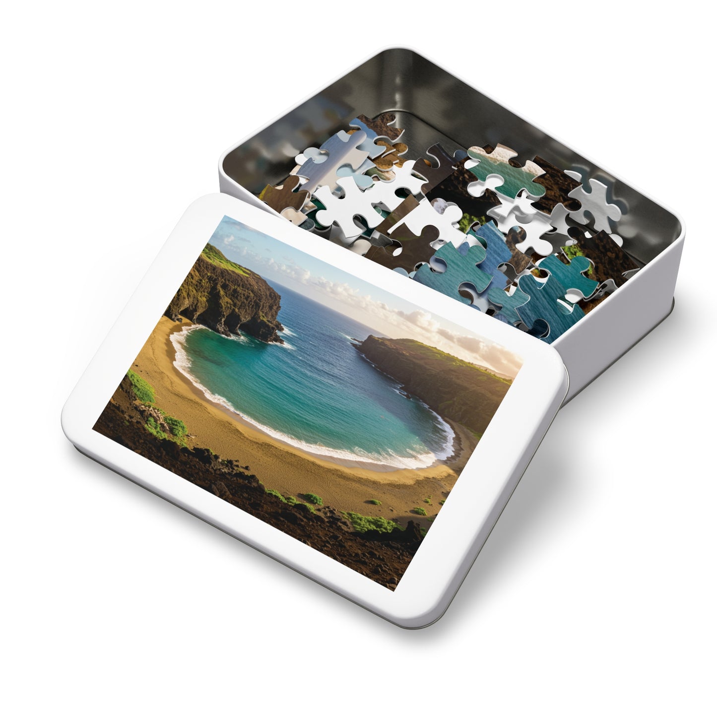 110, 252, 500, 1000, 2000 Oceanfront Escape Puzzle, Scenic Beach Jigsaw Puzzle, Golden Cove Sunset Puzzle, Tropical Beach Panorama Puzzle, Sun-Kissed Shores Puzzle