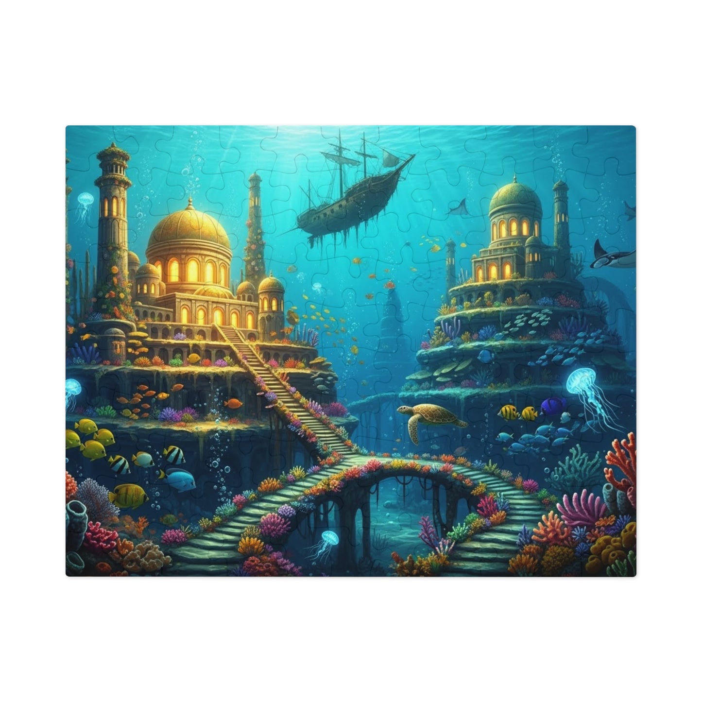 Underwater Golden City Fantasy Jigsaw Puzzle